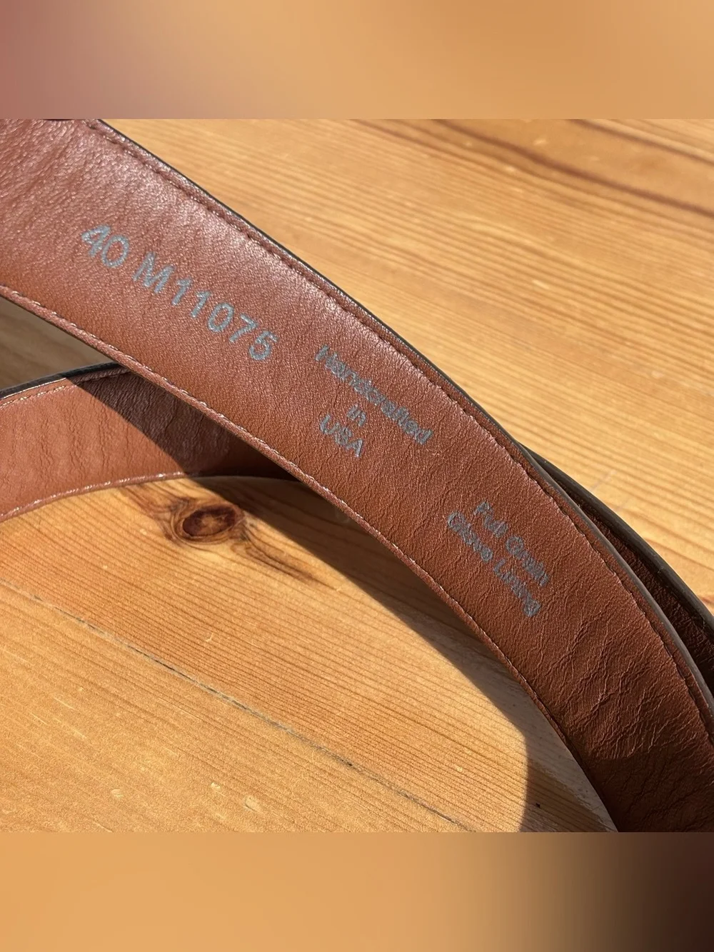 Brighton Leather Dress Belt Mens Brown USA Classic Western Everyday Dad Sz 40